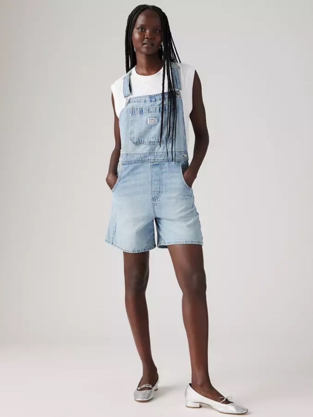Levi's Light Blue Denim Shortalls